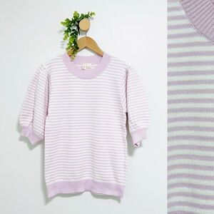 Anthropologie MOTH Striped Lilac Connelly Sweater Tank